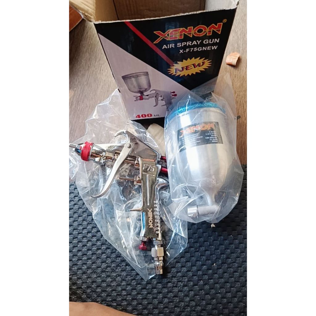 Spray Gun F75G Xenon Tabung Atas 400ML Spray Gun Xenon F75G