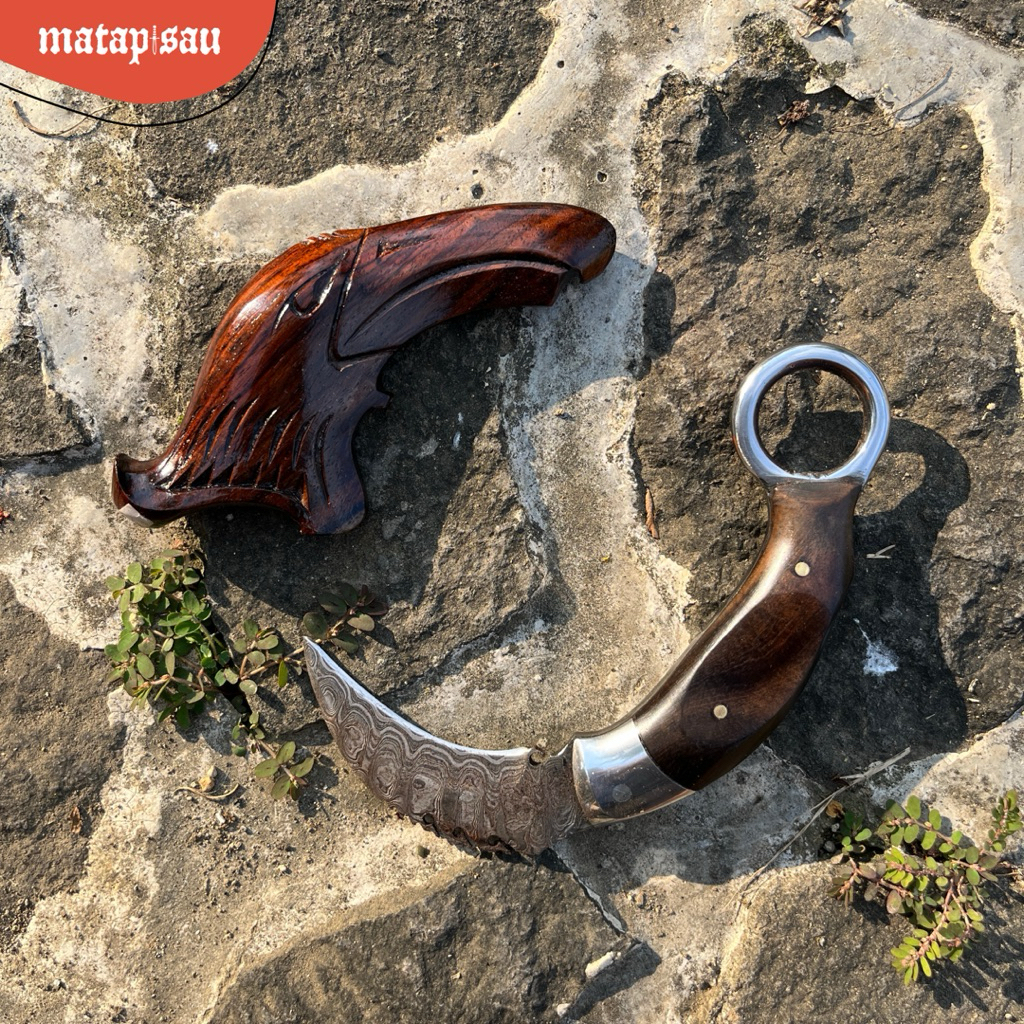 KARAMBIT EKEK PAMOR / KARAMBIT SILAT BAJA ASLI