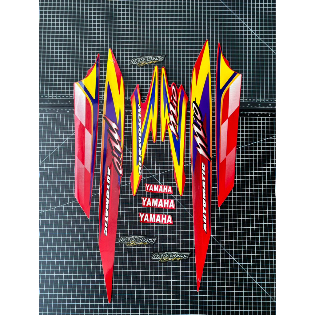striping mio sporty striping mio 2004 merah striping bendera merah striping mio catur merah bendera