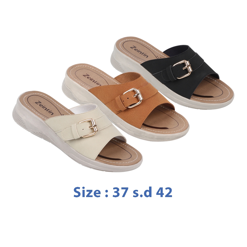 Zeintin - Sandal Wanita Kasual Selop wanita Sandal Perempuan Kulit Sintetis ZEINTIN  HP