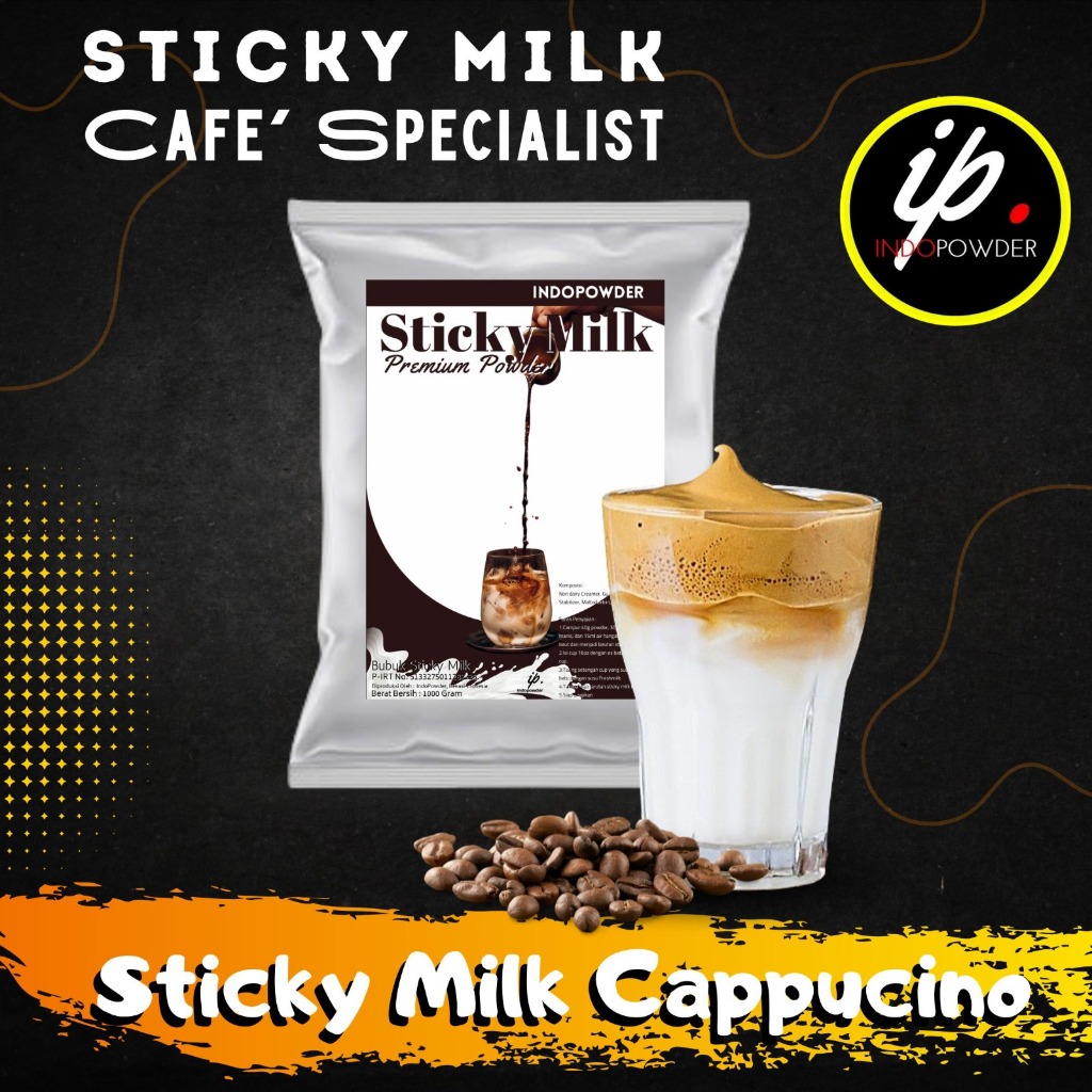 

IP Jakarta - Bubuk Minuman STICKY MILK CAPUCINO 1Kg Untuk Cafe, Waralaba dan Usaha Minuman