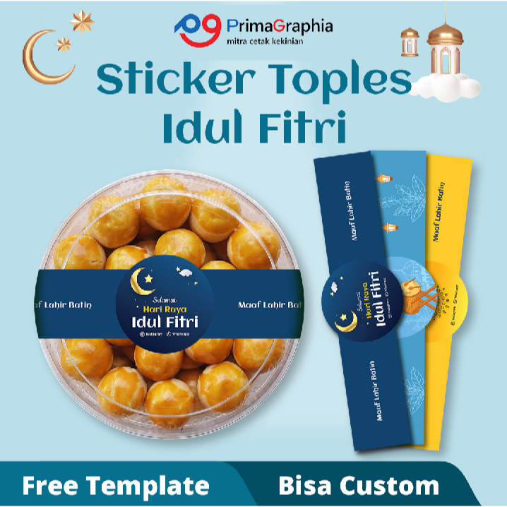 

Cetak Stiker Segel Toples Idul Fitri Kotak Custom Desain Template