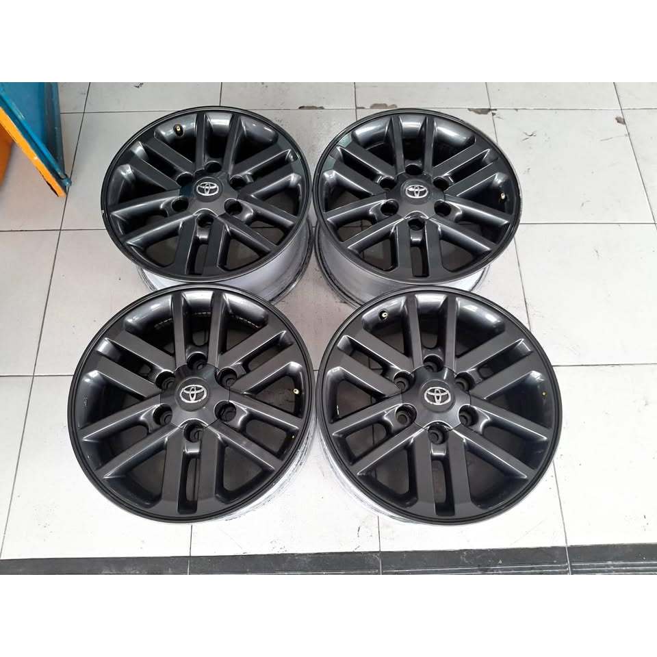 VELG MOBIL ORI STD FORTUNER VNT RING 17 LEBAR 7 LUBANG BAUT PCD 6X139 ET30 PELEK