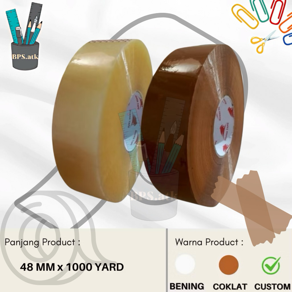 

Lakban Super Jumbo Buana Tape 48mm x 1000 Yard