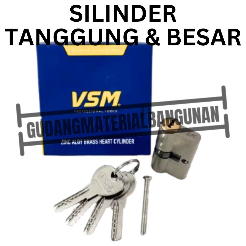 cylinder silinder kunci selot slot handle pintu kecil tanggung besar ERDOS VSM