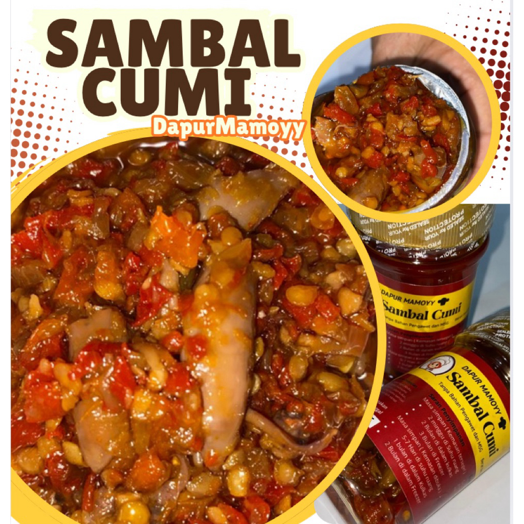 

Sambal cumi tanpa MSG berat 150 gram