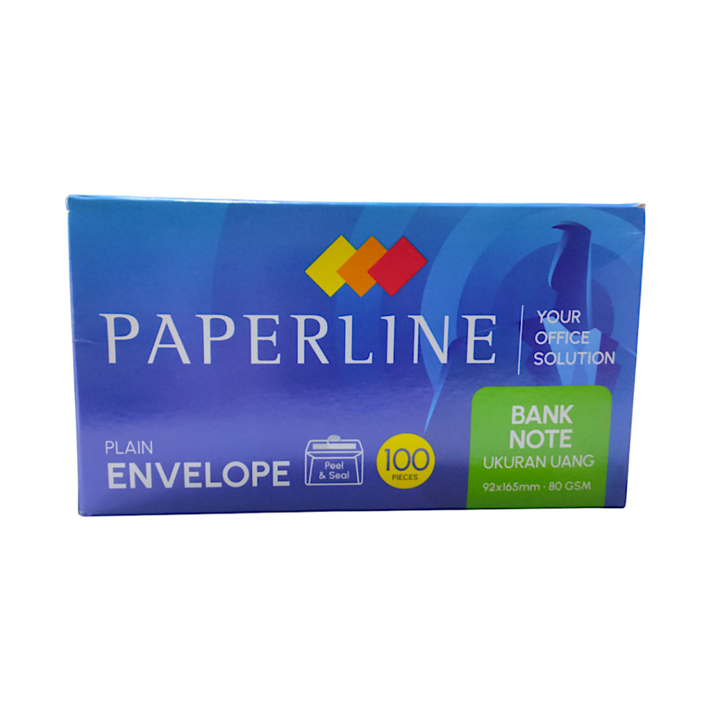 

(1 PAK) Amplop Putih Polos Lem Paperline Ukuran Uang