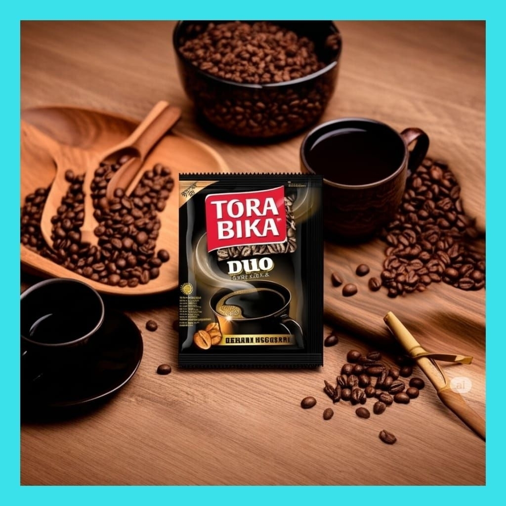 

1 renceng (10 sachet) kopi Tora bika Torabika duo + gula