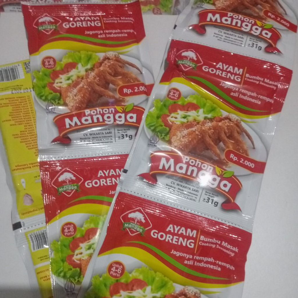 

Ayam Goreng Bumbu 1 Renceng 10 PCS Kemasan 2000