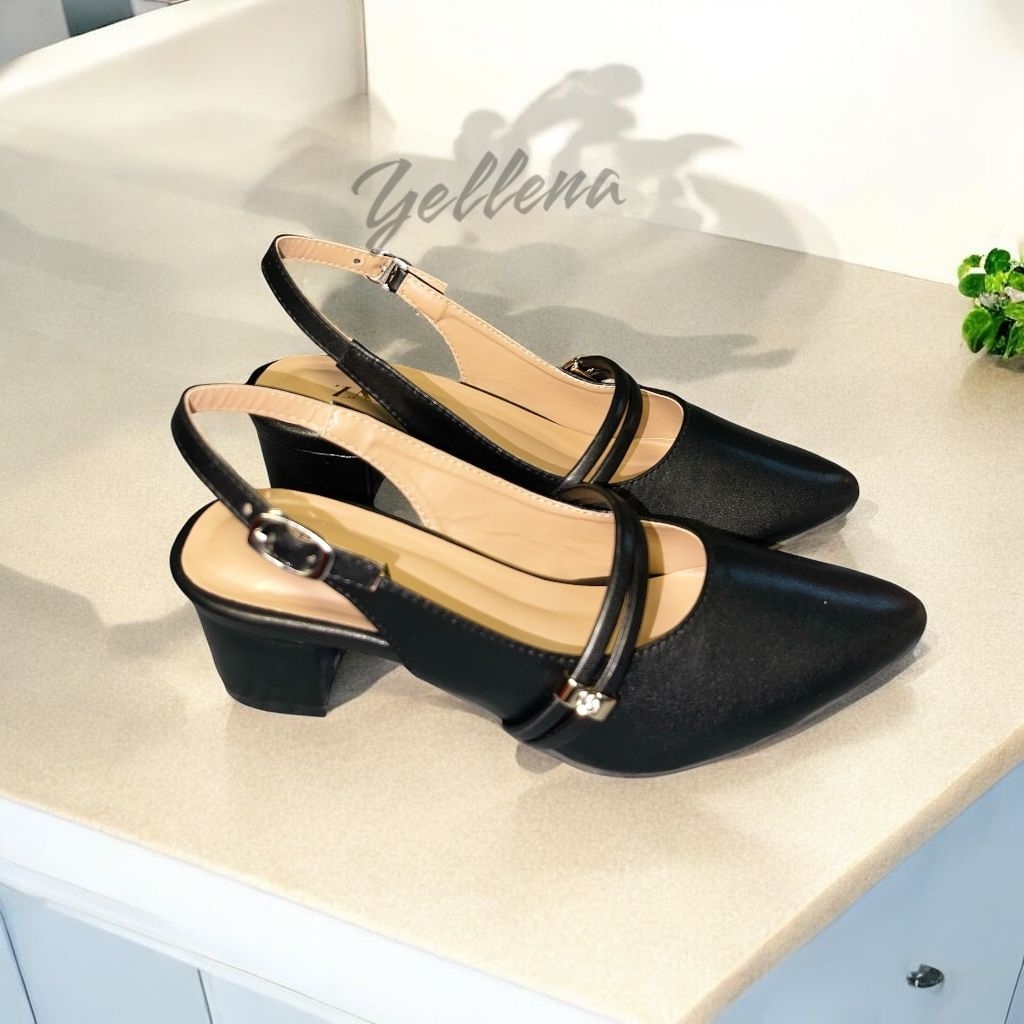 YELLENA izumi  heels wanita 5cm sandal wanita hak tahu 5cm sandal kondangan wanita