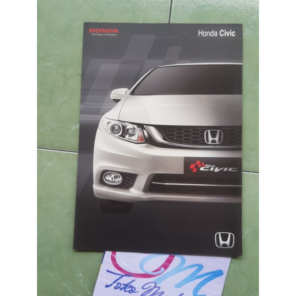 brosur iklan original mobil Honda NEW CIVIC