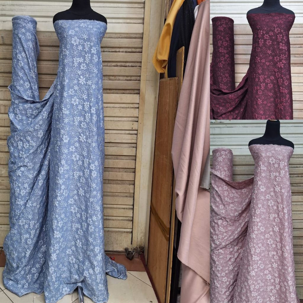 Kain bahan jaguard embos premium kain jaguard embos import