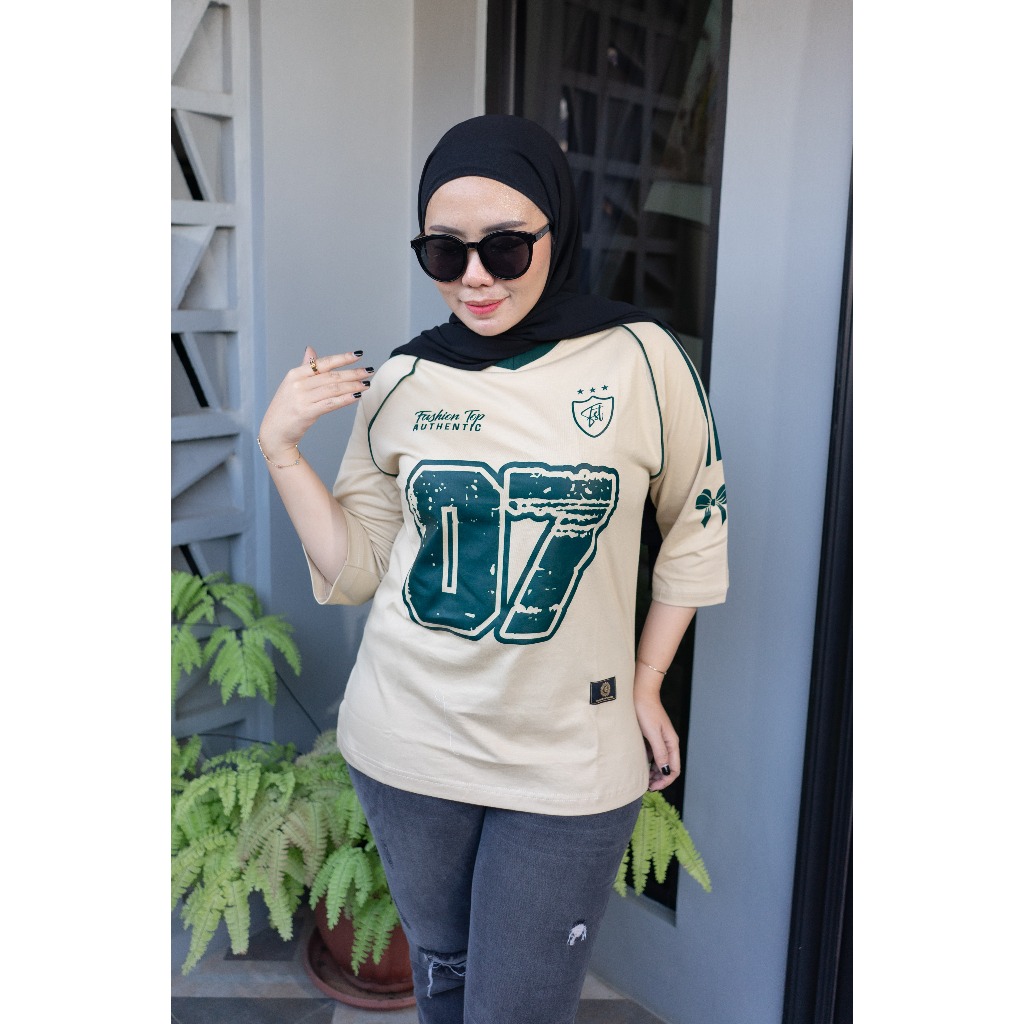 Kaos Oversize Wanita Terbaru Katun Combed 20s PREMIUM Atasan Oversize Baseball Jersey Jumbo