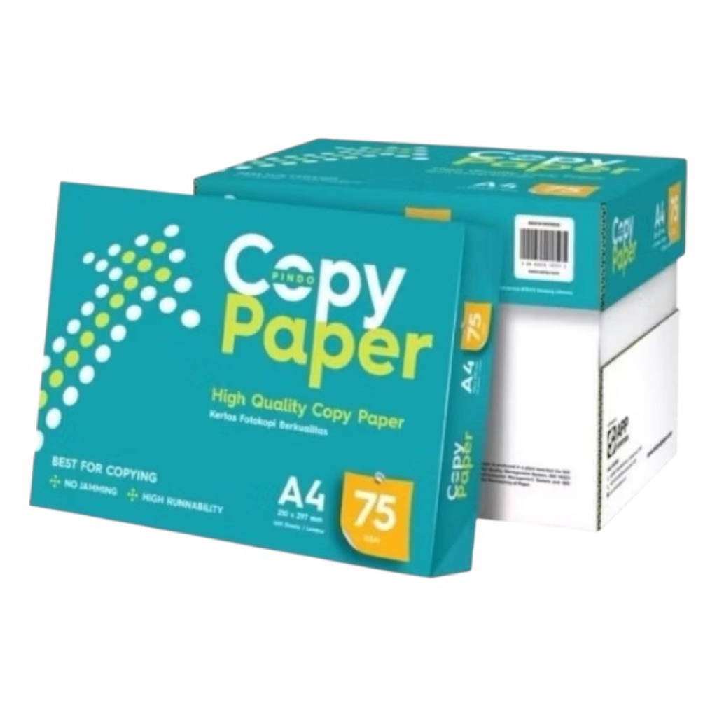 

Copy Paper Kertas HVS A4 75gsm High Quality( Instant/Gojek/Kargo) Ready