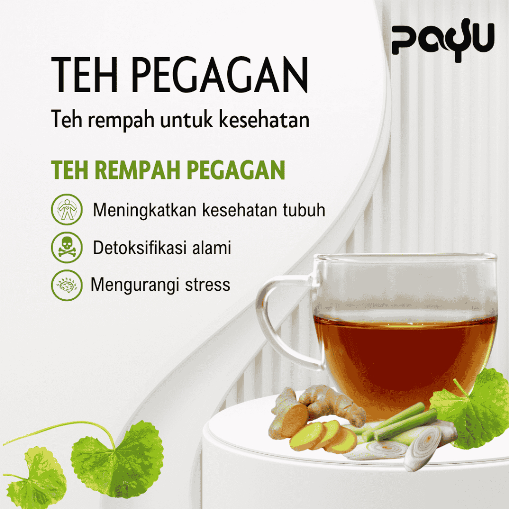 

Teh Rempah Pegagan | Herbal Jahe Sereh Pegagan by Payu Herbal