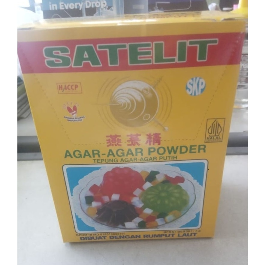 

Agar-Agar Satelit Super 1 Dos PUTIH (isi 12 sachet)
