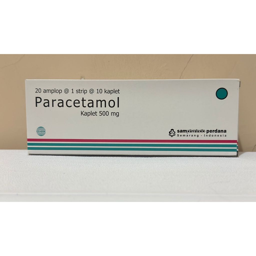 Paracetamol 500 mg Perbox isi 200 Kaplet Sampharindo