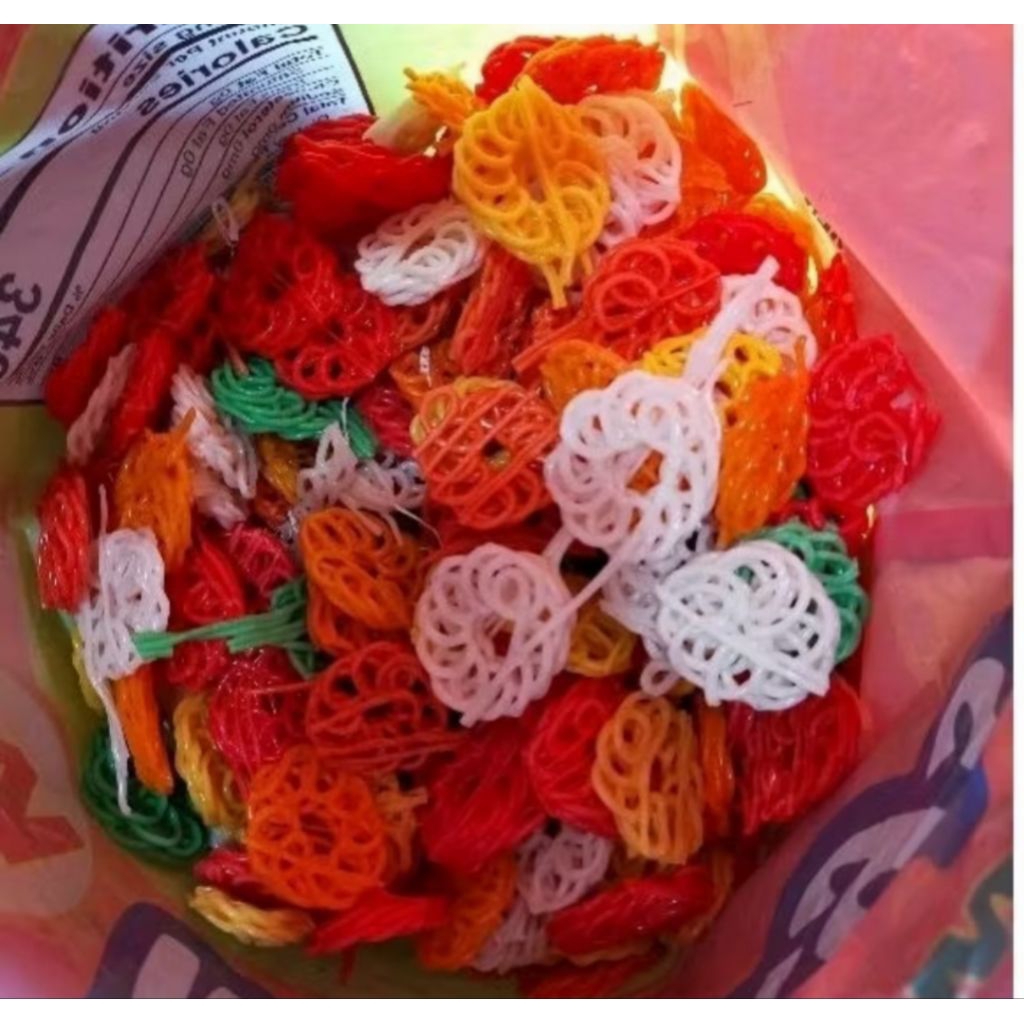 

kerupuk bunga warna warni berat 500 gram