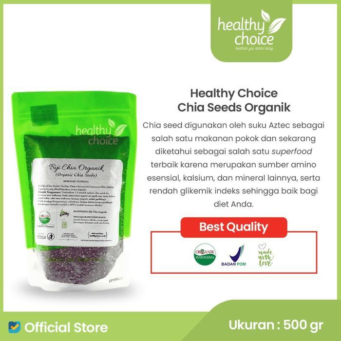 

[oddsolshop] pekanbaru/HC Healthy Choice Biji Chia Organik 500GR / Organic Chia Seeds