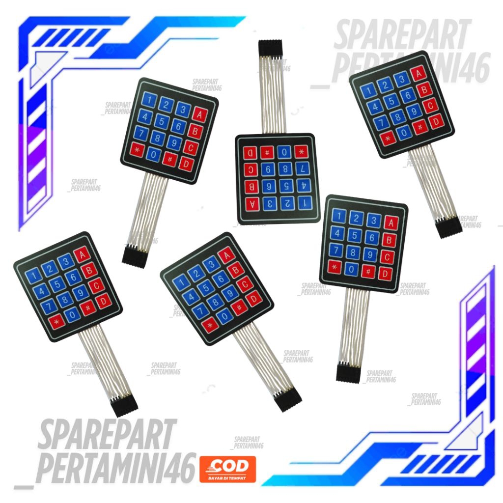 Tombol Keypad Pom Mini Digital Pertamini Original