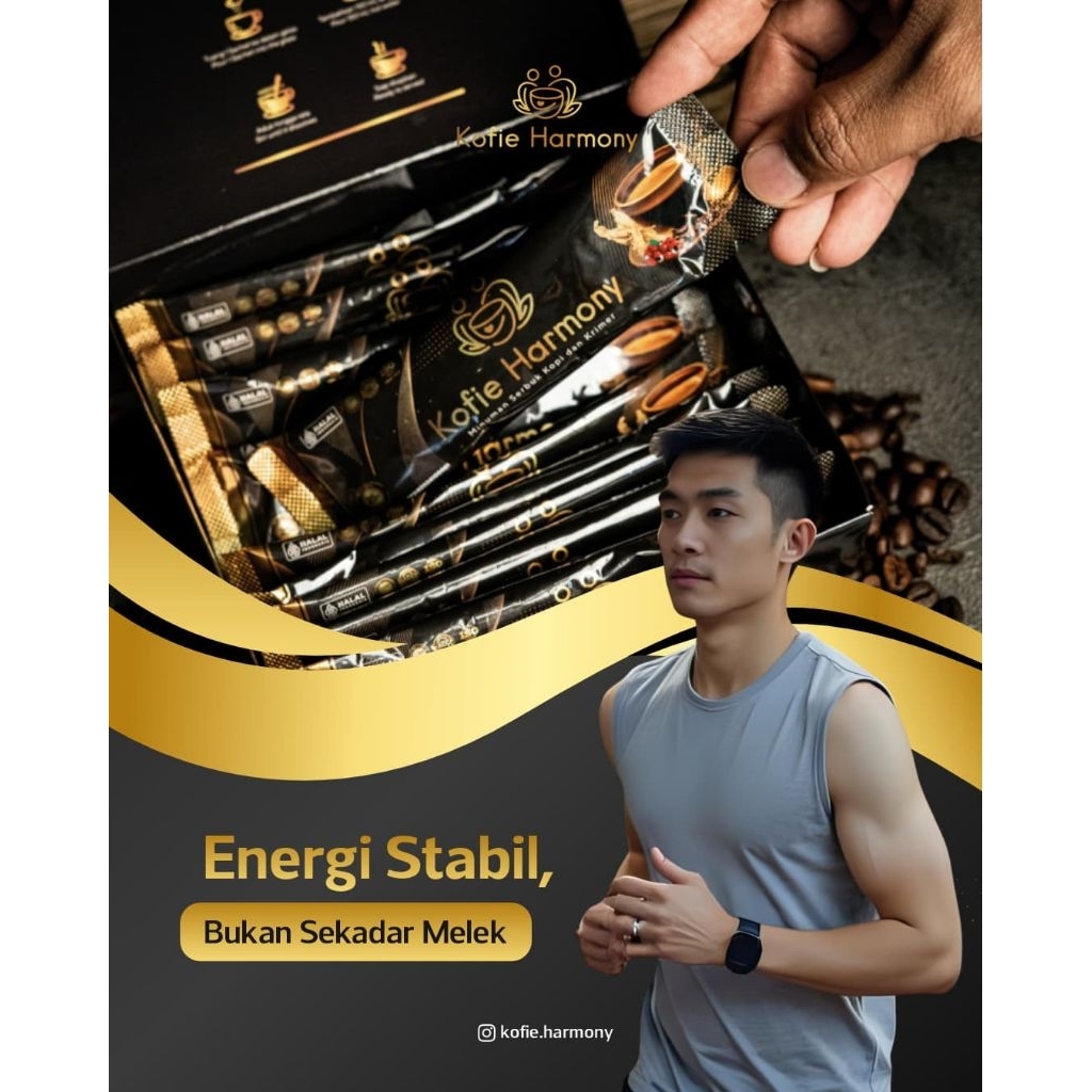 

Kopi Ginseng Harmony untuk Stamina Pria / Kofie Harmony Aman, Halal dan Bpom