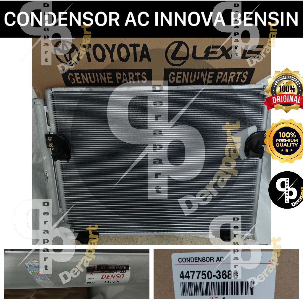 CONDENSOR AC INNOVA BENSIN ORIGINAL DENSO JAPAN KONDENSOR