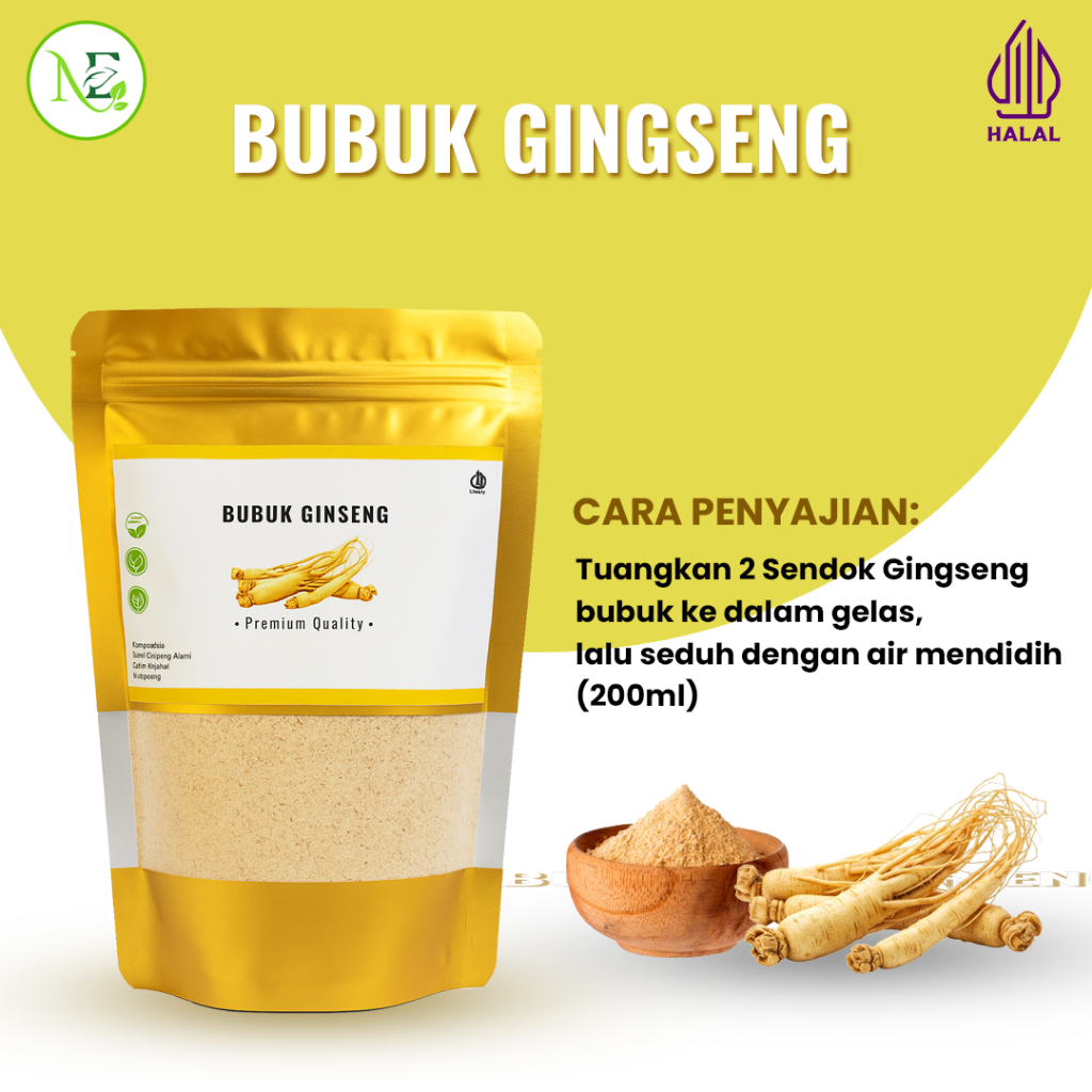 

Bubuk Gingseng Alami Meningkatkan Stamina Bubuk Gingseng Premium Tanpa Pengawet