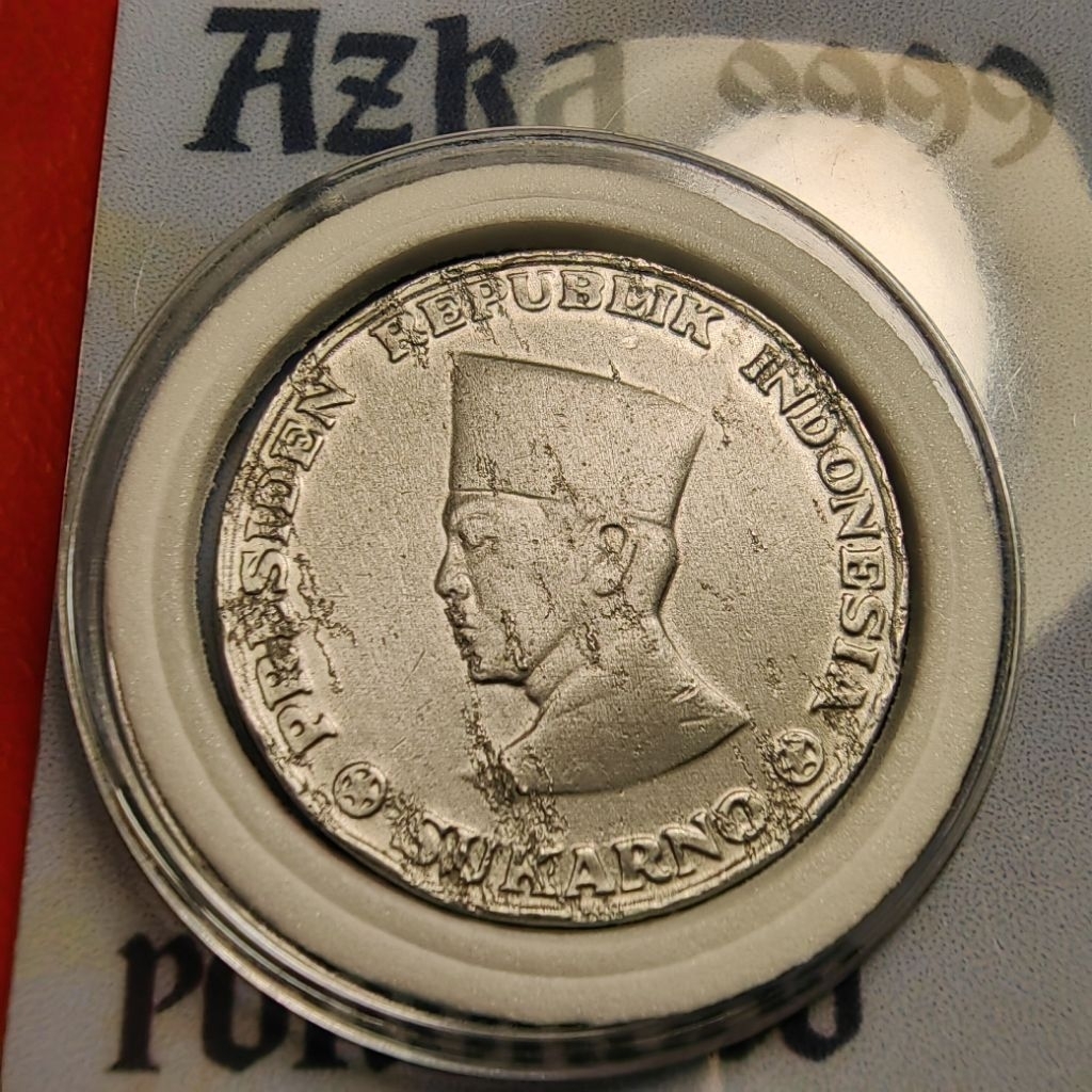10 sen irian barat sukarno tahun 1962 asli ory