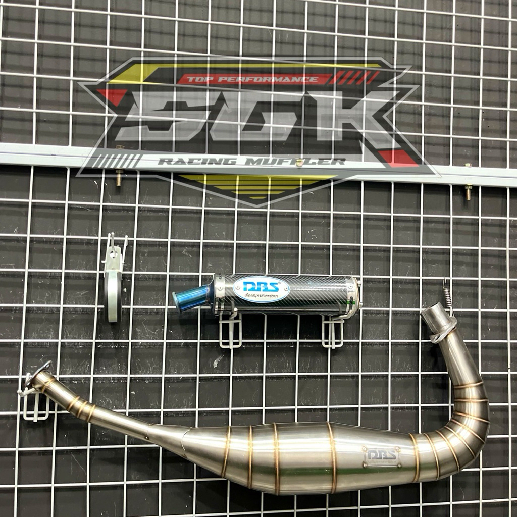 KNALPOT SATRIA 2 TAK DBS CARBON TIPE KOLONG FULLSTAINLIS PNP