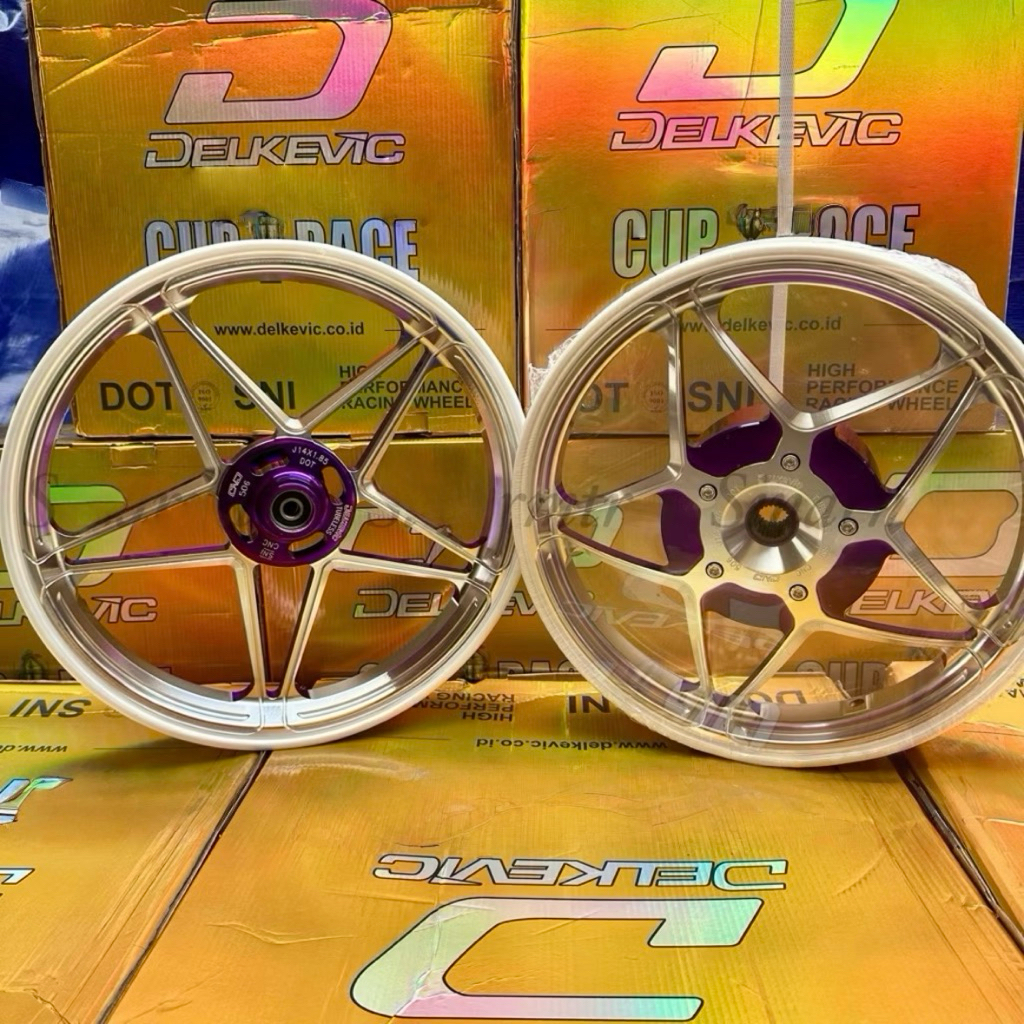 VELG DELKEVIC X1 TWO TONE VARIO 125/150 BEAT SCOOPY GENIO 185&215 RING 14 DND X1 2TONE
