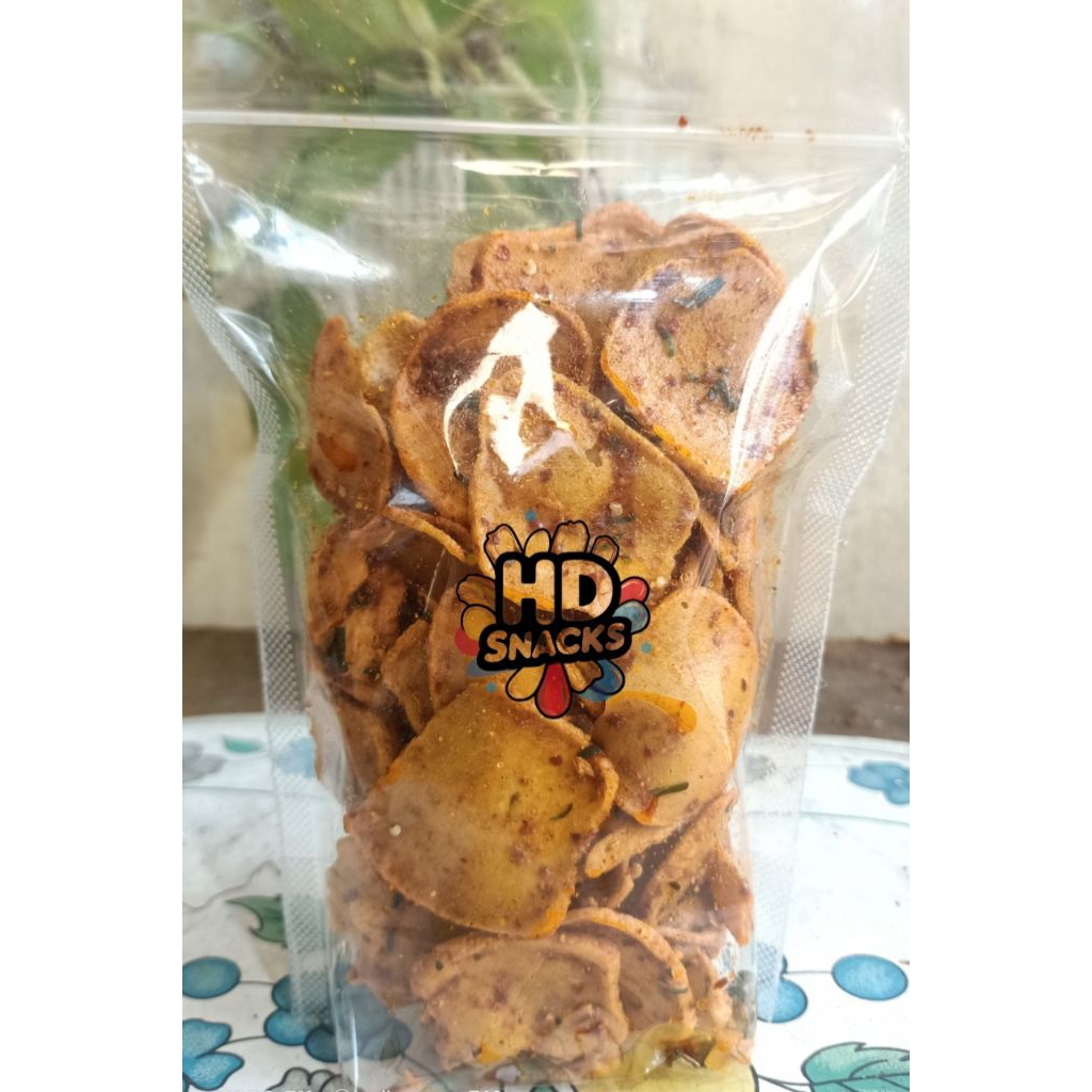 

Basreng viral ceban pedas gurih daun jeruk 150gr rasa mantap