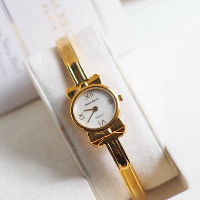 Nina Ricci bangle watch /jam tangan wanita