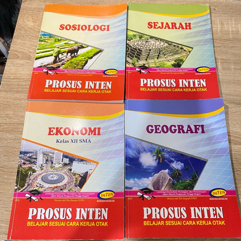 Buku Inten (Ekonomi, Sosiologi, Geografi, Sejarah) Preloved