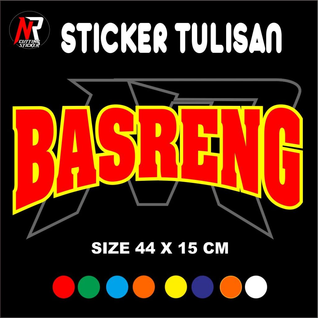 

STICKER TULISAN BASRENG STICKER TULISAN UNTUK NAMA JUALAN