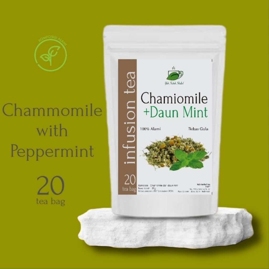 

CHAMMOMILE with PEPPERMINT herbal tea "yuk herbal tea