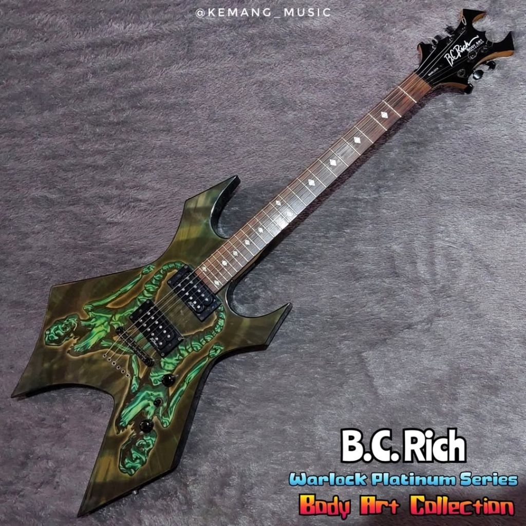 gitar langka bc rich collection series limited edition giar original second