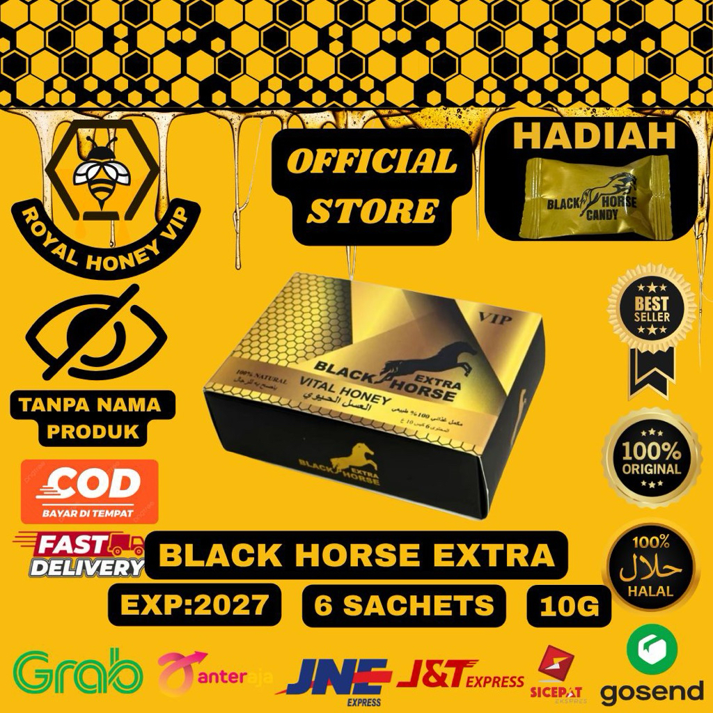 

Vital honey Black Horse Extra 1 Box 6 Sachet