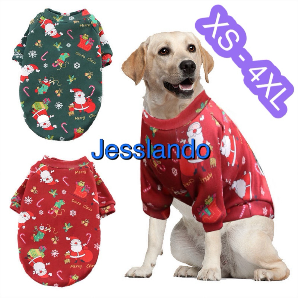 Baju anjing besar XS - 4XL  / kaos anjing kucing / baju natal / christmas / lucu / murah