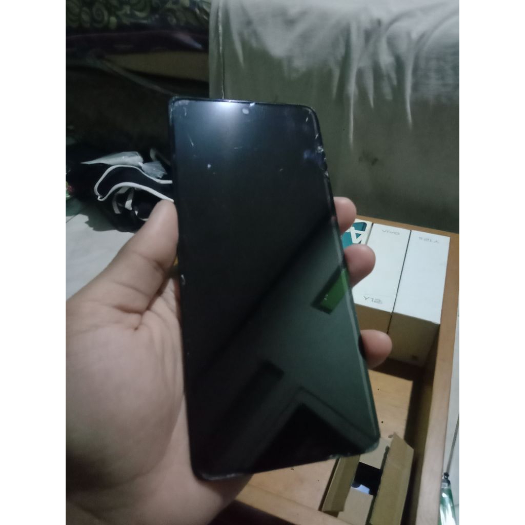 lcd infinix note 30 pro,normal (meetoo) + frame luar minus lcd retak pojok atas