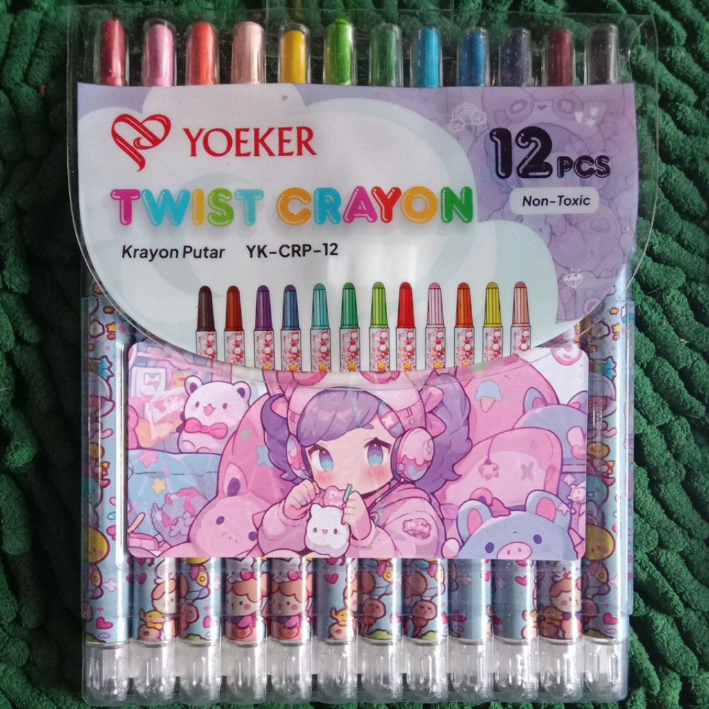 

Crayon putar 12 warna PANJANG