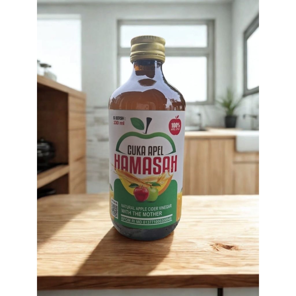 

Cuka Apel Murni Hamasah 100% Natural – Apple Cider Vinegar | Untuk Diet & Kesehatan
