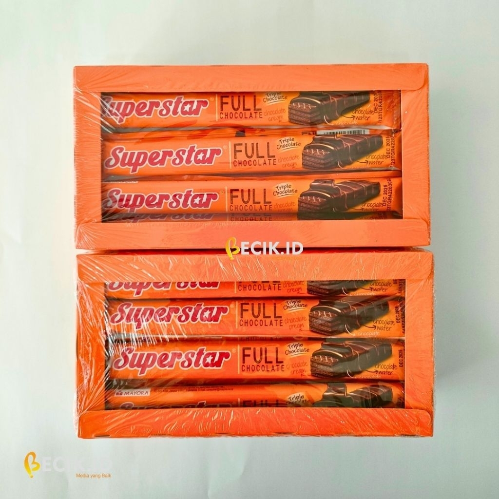 

SUPER STAR Full Chocolate 250g – 1 Pack Isi 20 Bungkus