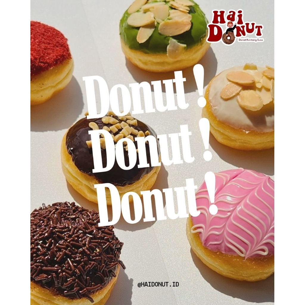 Donat Mini Topping ½ Lusin (6pcs)