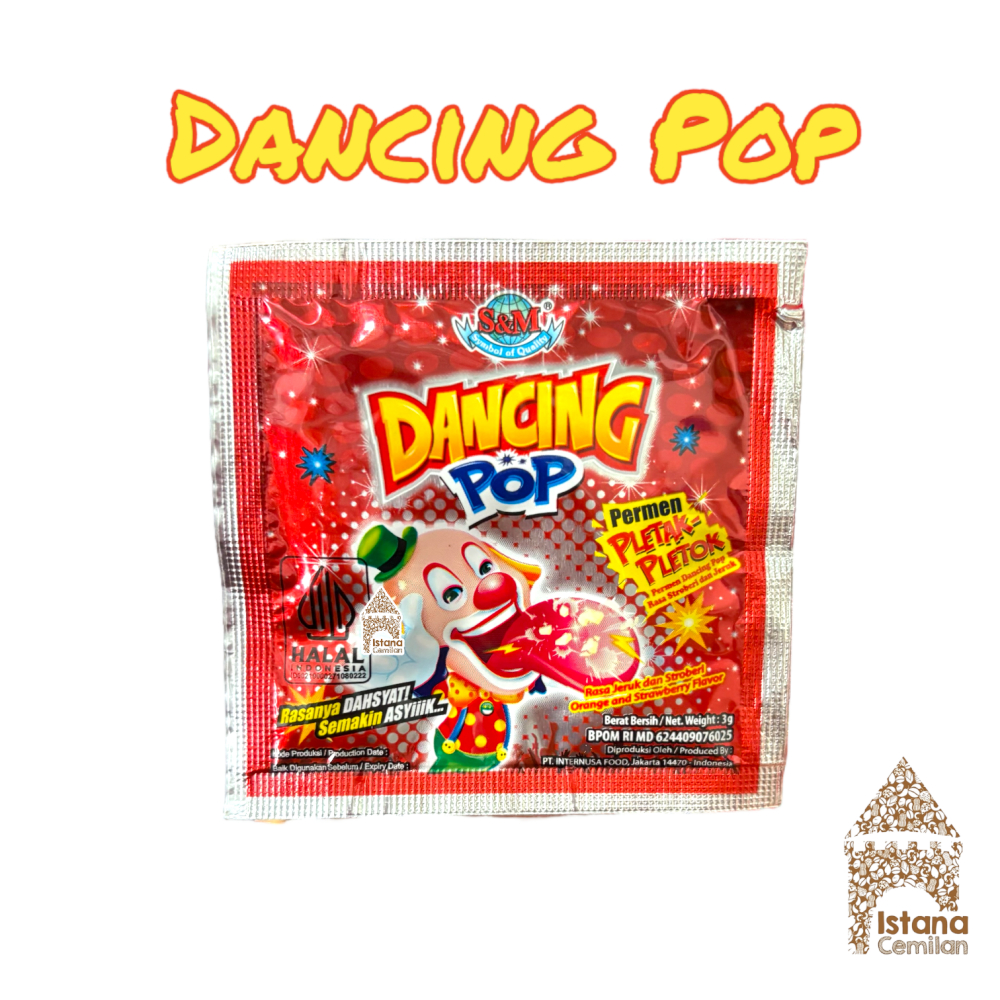 

Dancing Pop Permen Pletak Pletok 3 Gram ECERAN