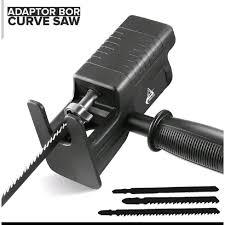 Adaptor Jigsaw Mesin Bor Tangan Gergaji Gergaji Konektor Electric Drill Jig saw adaptor bor ke gerga