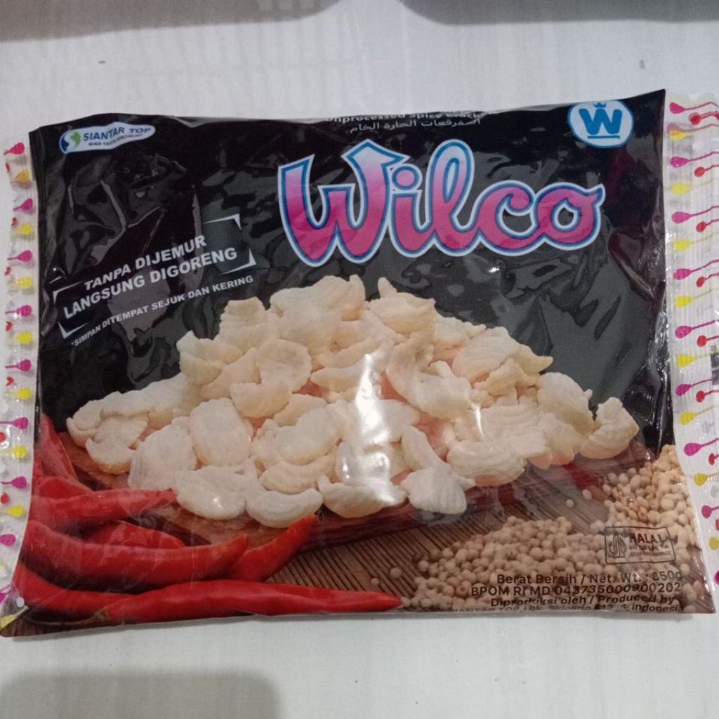 

WILCO KERUPUK PEDAS BUKUR 350 GRAM PACK- 2 PCS