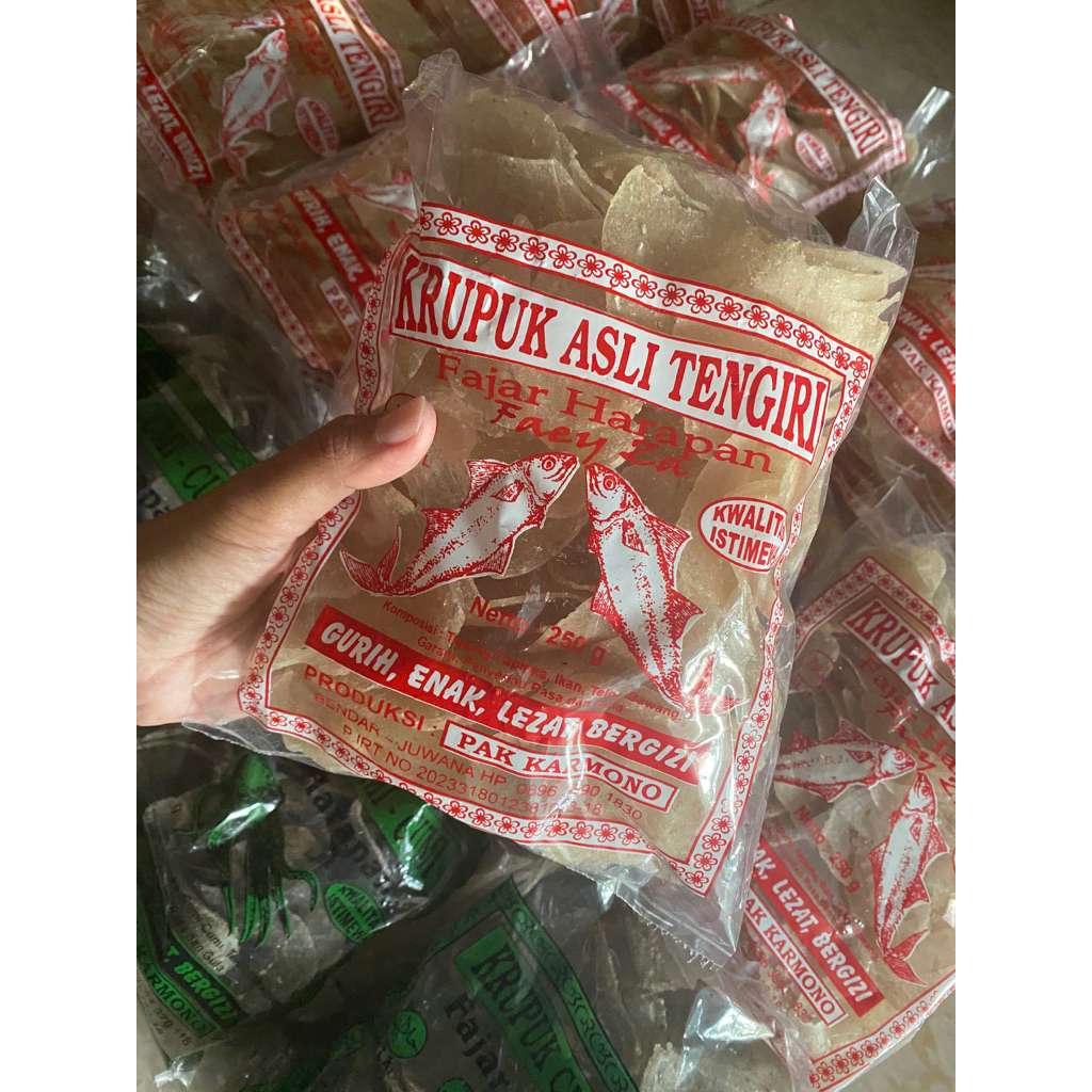 

Kerupuk Tengiri Asli Juwana 250gr