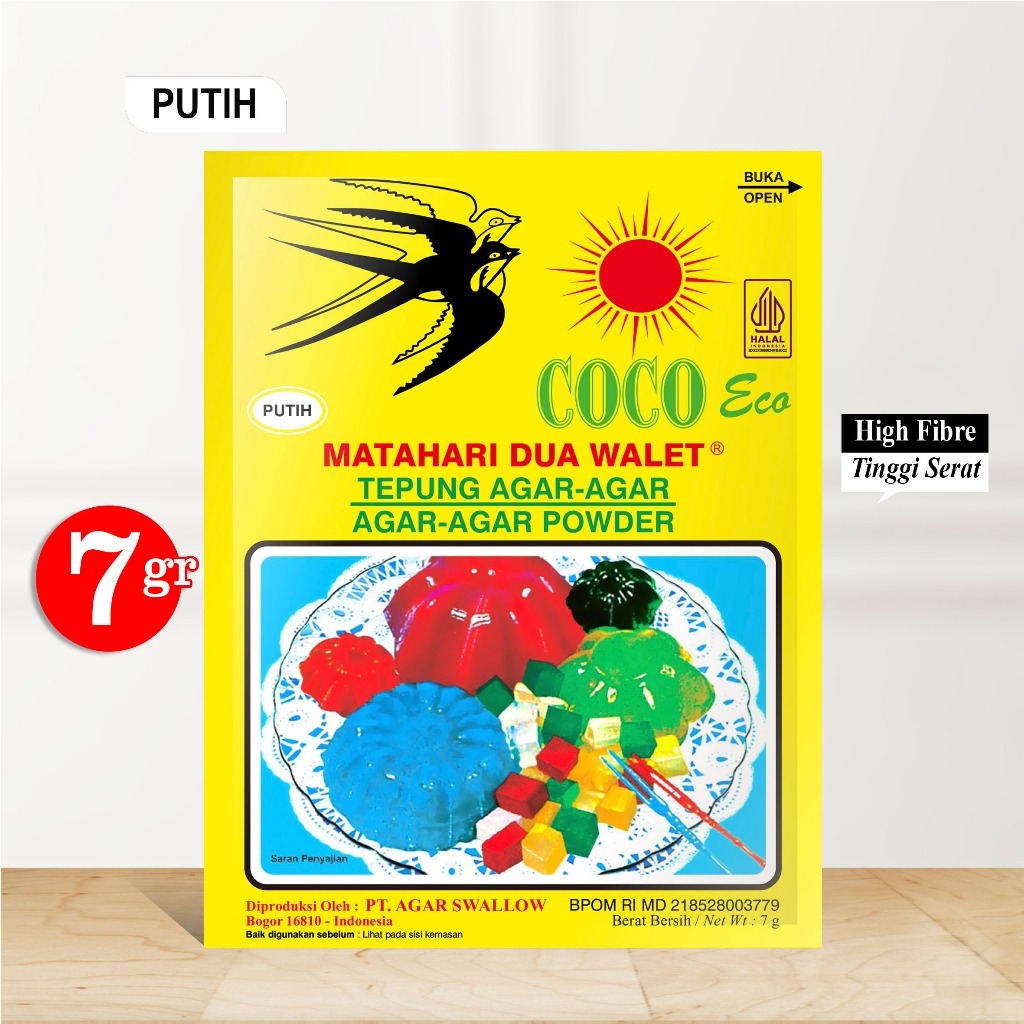 

AGAR SWALLOW COCO eco 7 gr/pcs