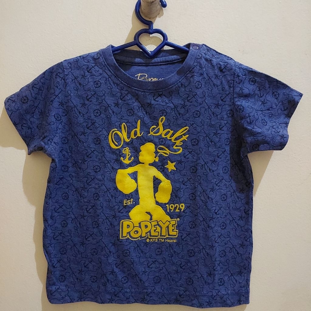 Preloved Kaos Anak Laki Laki Popeye