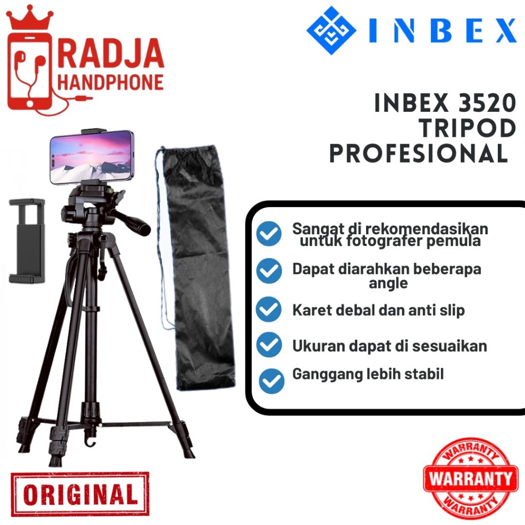 INBEX TF-3520 Tripod 145CM Profesional Tripod